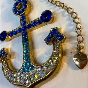 Betsey Johnson Anchor Necklace Penddant NWOT